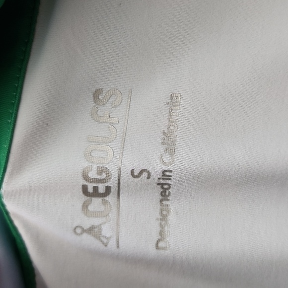 AceGolfs Green Argyle 1/4 Zip Golf Shirt Women's Size Small - Picture 2 of 4